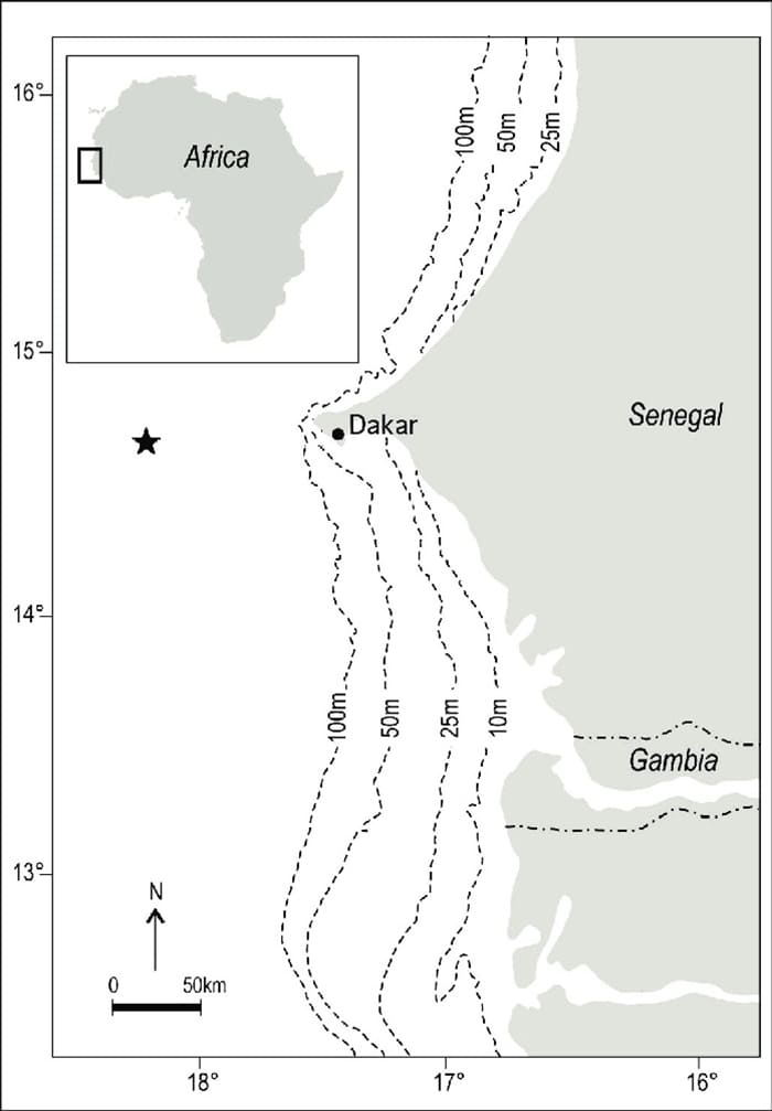 Printable Africa Map Senegal River