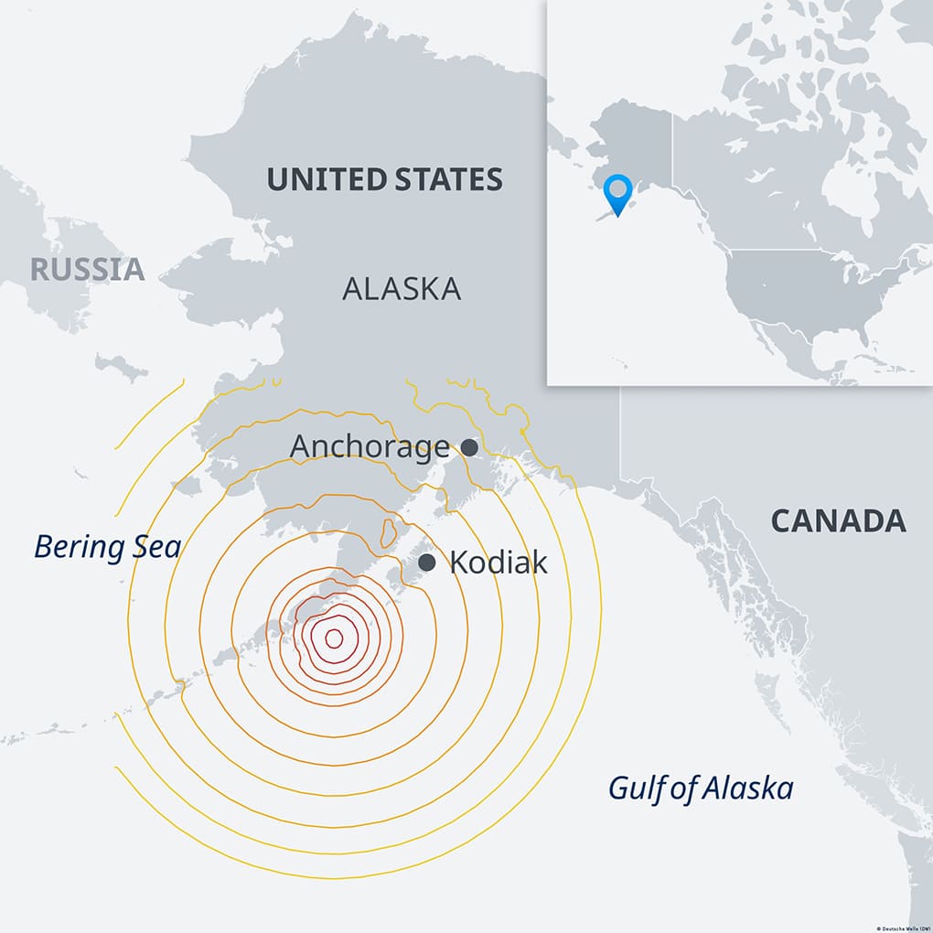 Printable Alaska Map Earthquake