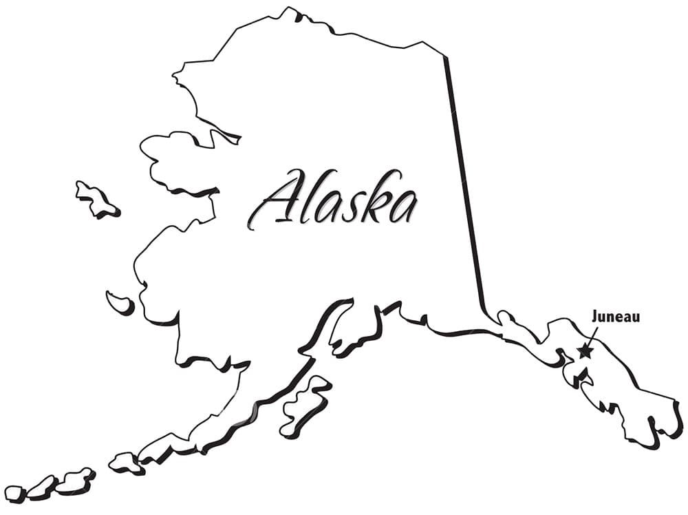 Printable Alaska On The Map