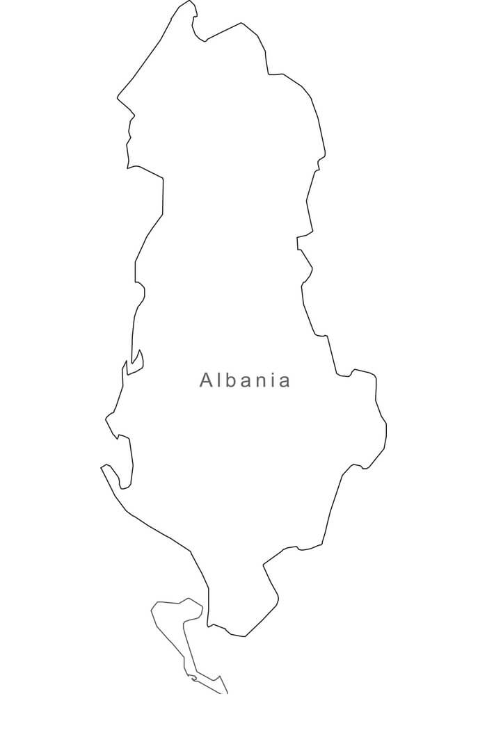 Printable Albania In The Map