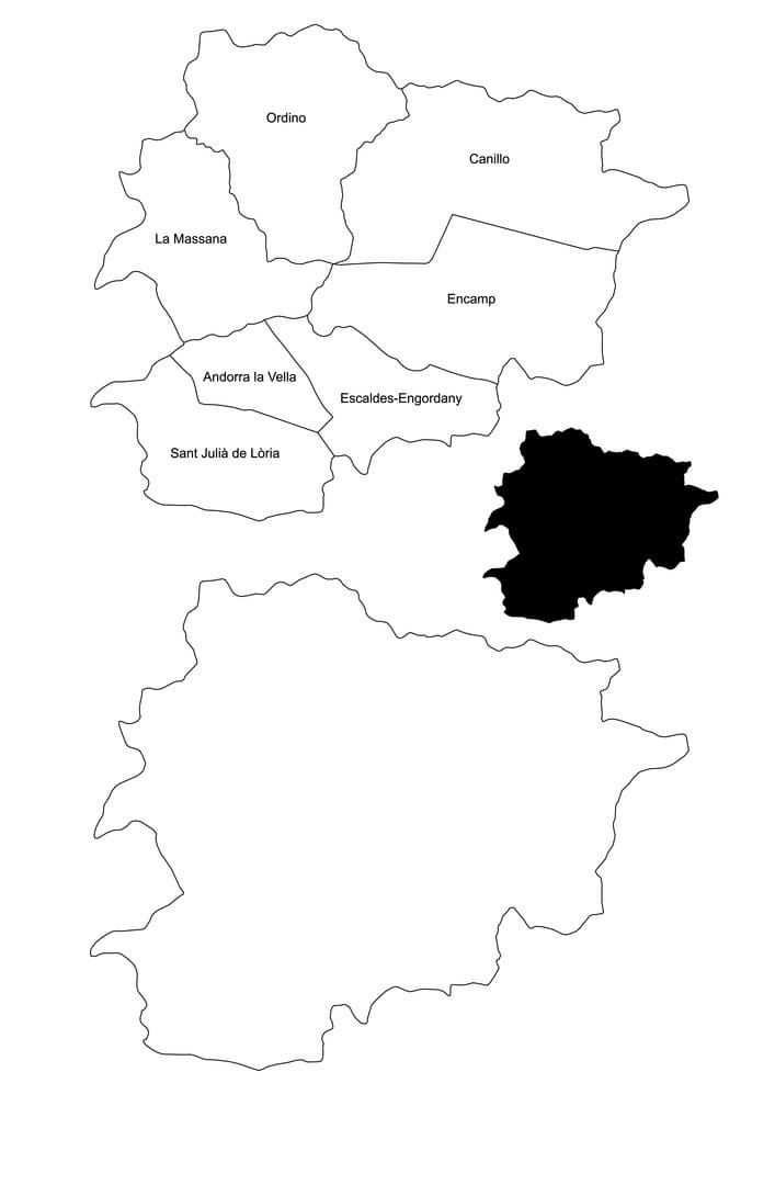 Printable Andorra Capital Map