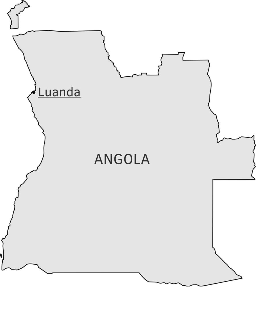 Printable Angola Map Location