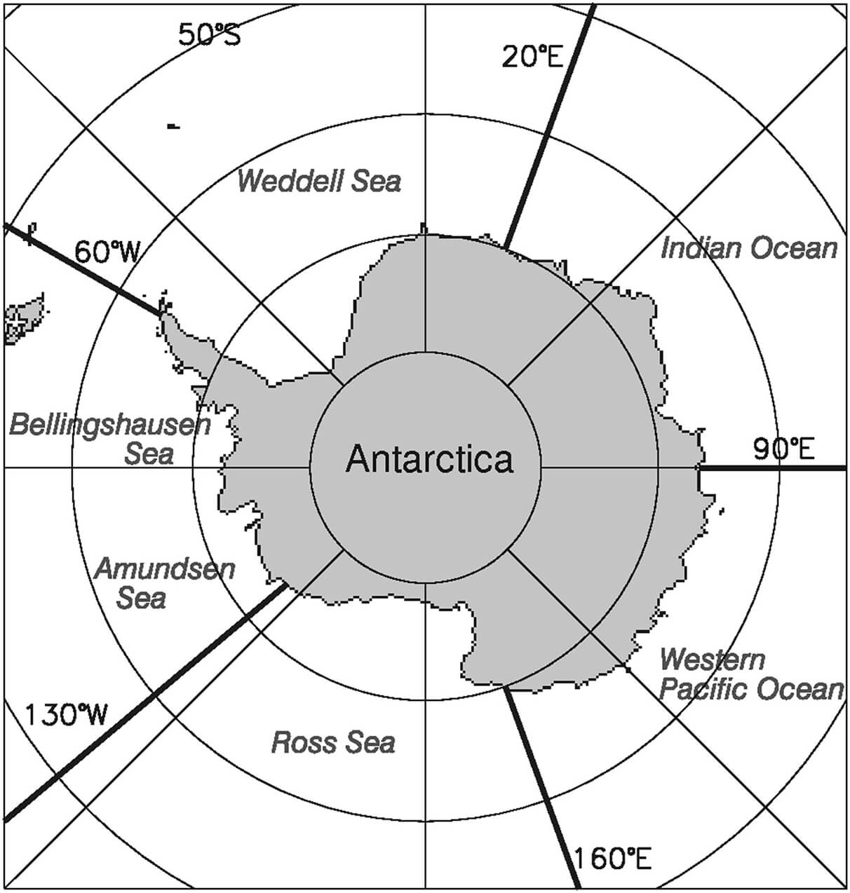 Printable Antarctia Map 11