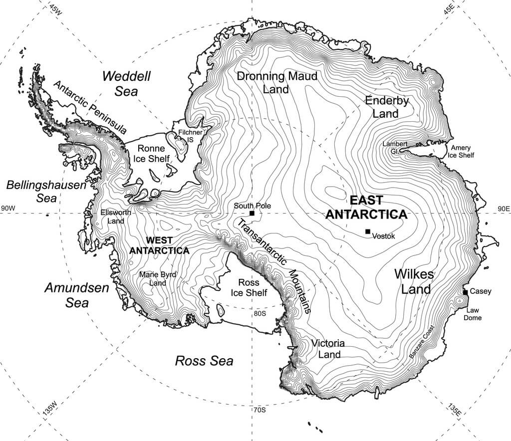 Printable Antarctia Map Dot 2
