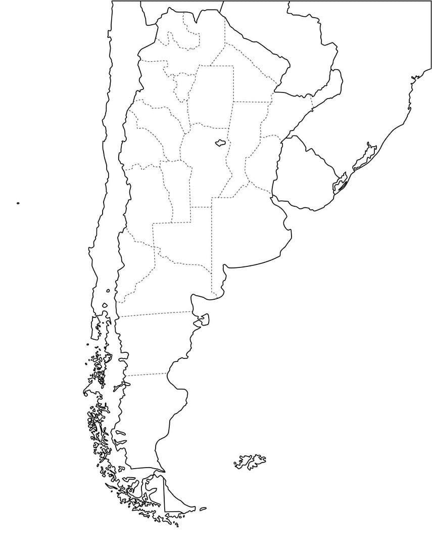 Printable Argentina Map
