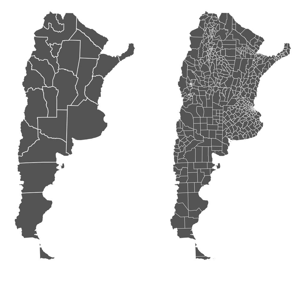 Printable Argentina Regions Map