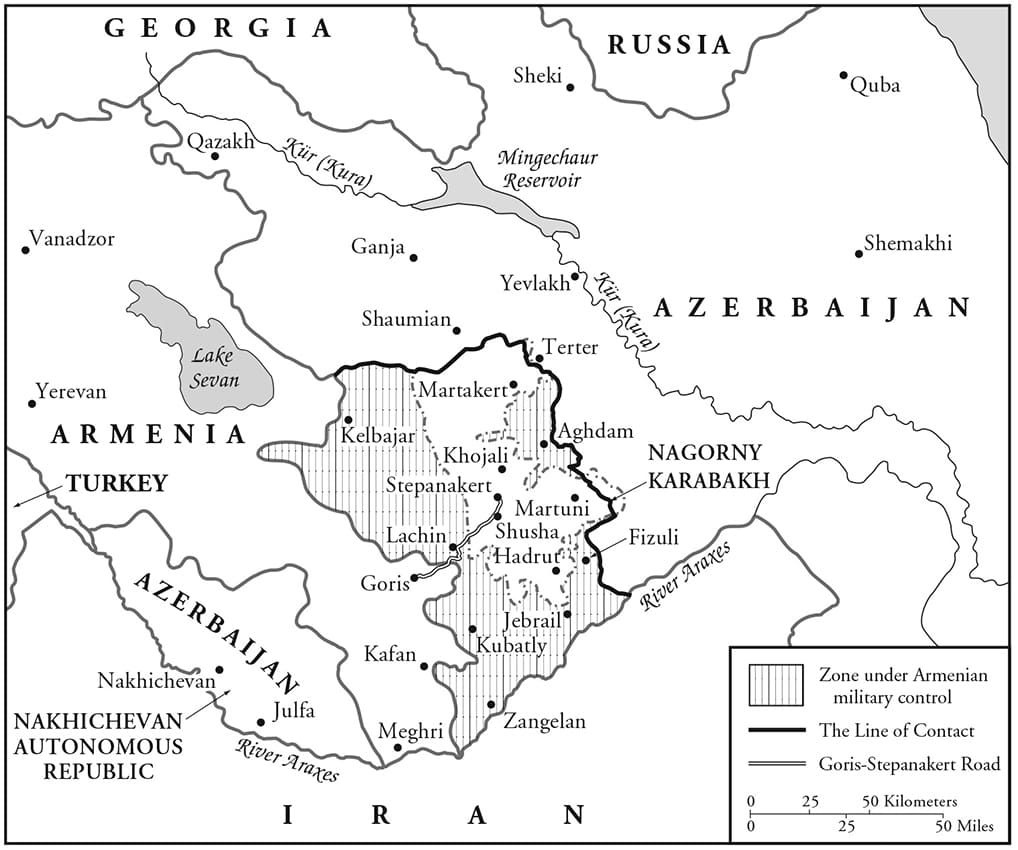 Printable Armenia Country Map