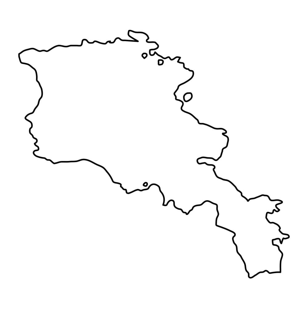 Printable Armenia On Map