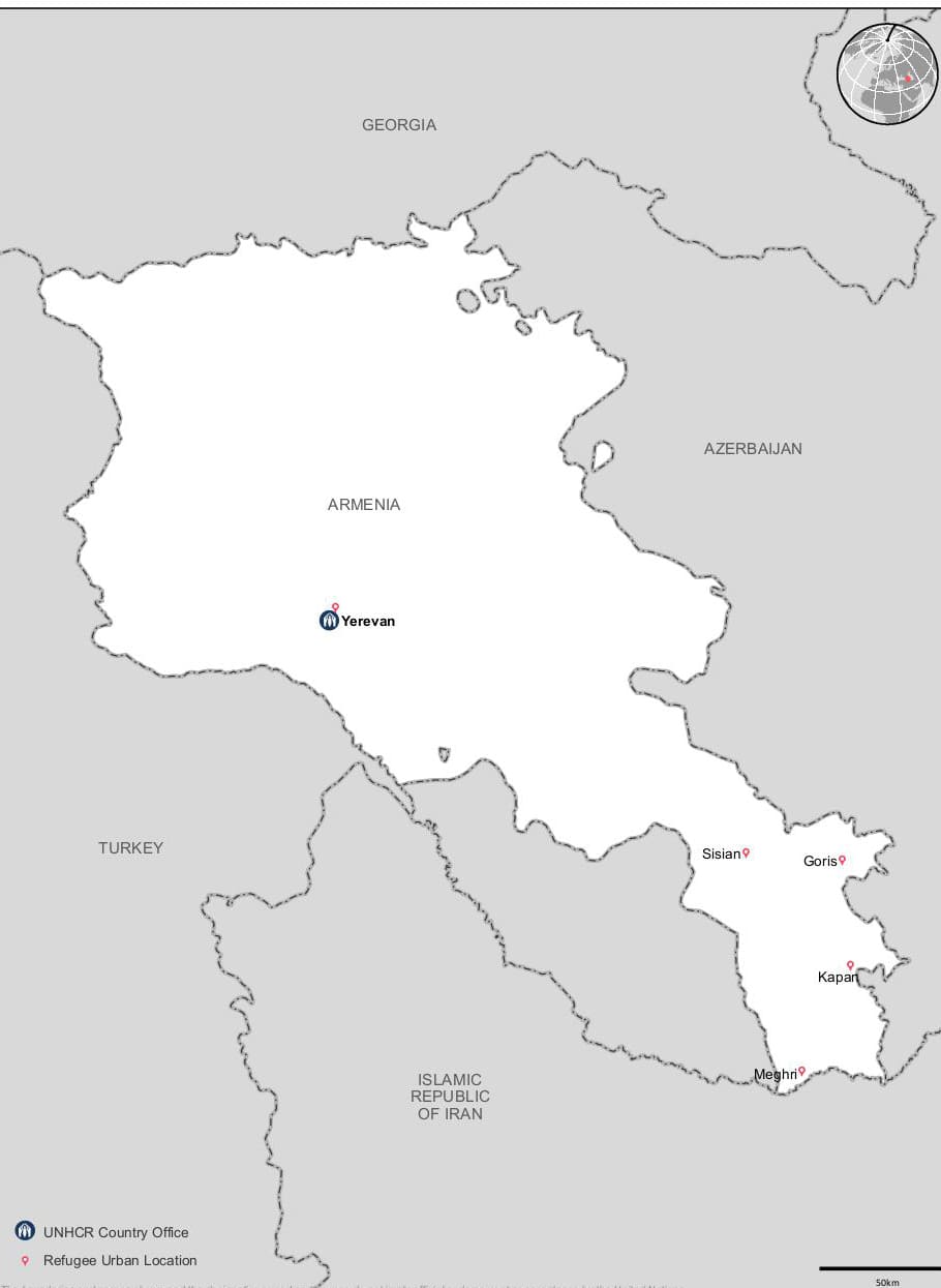 Printable Armenia Turkey Border Map