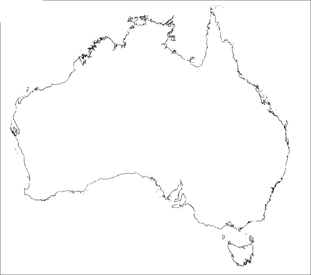 Printable Australia On Map
