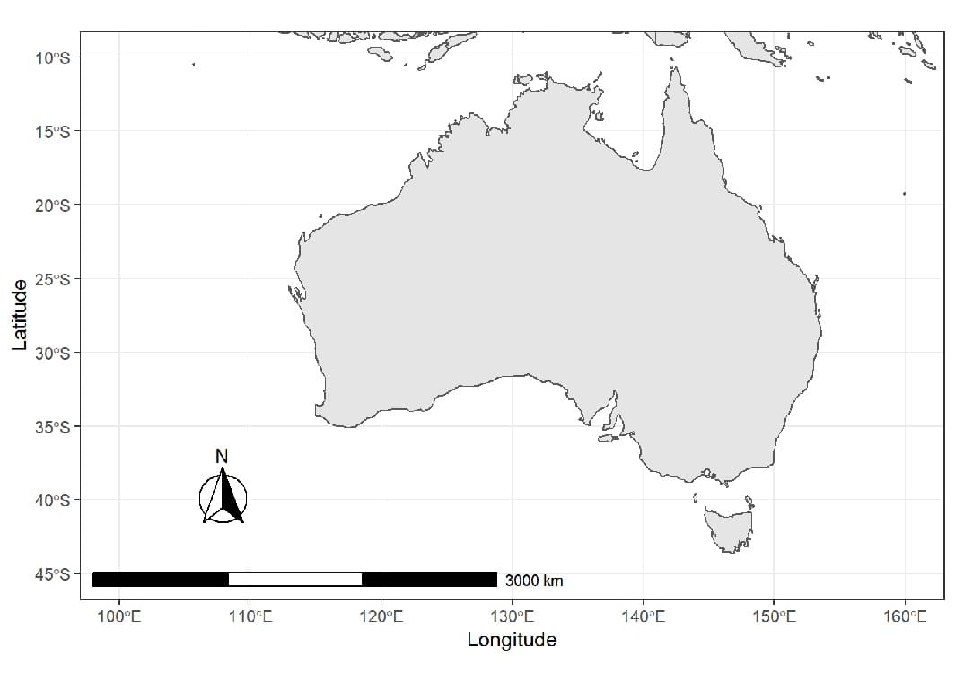 Printable Australia On The Map
