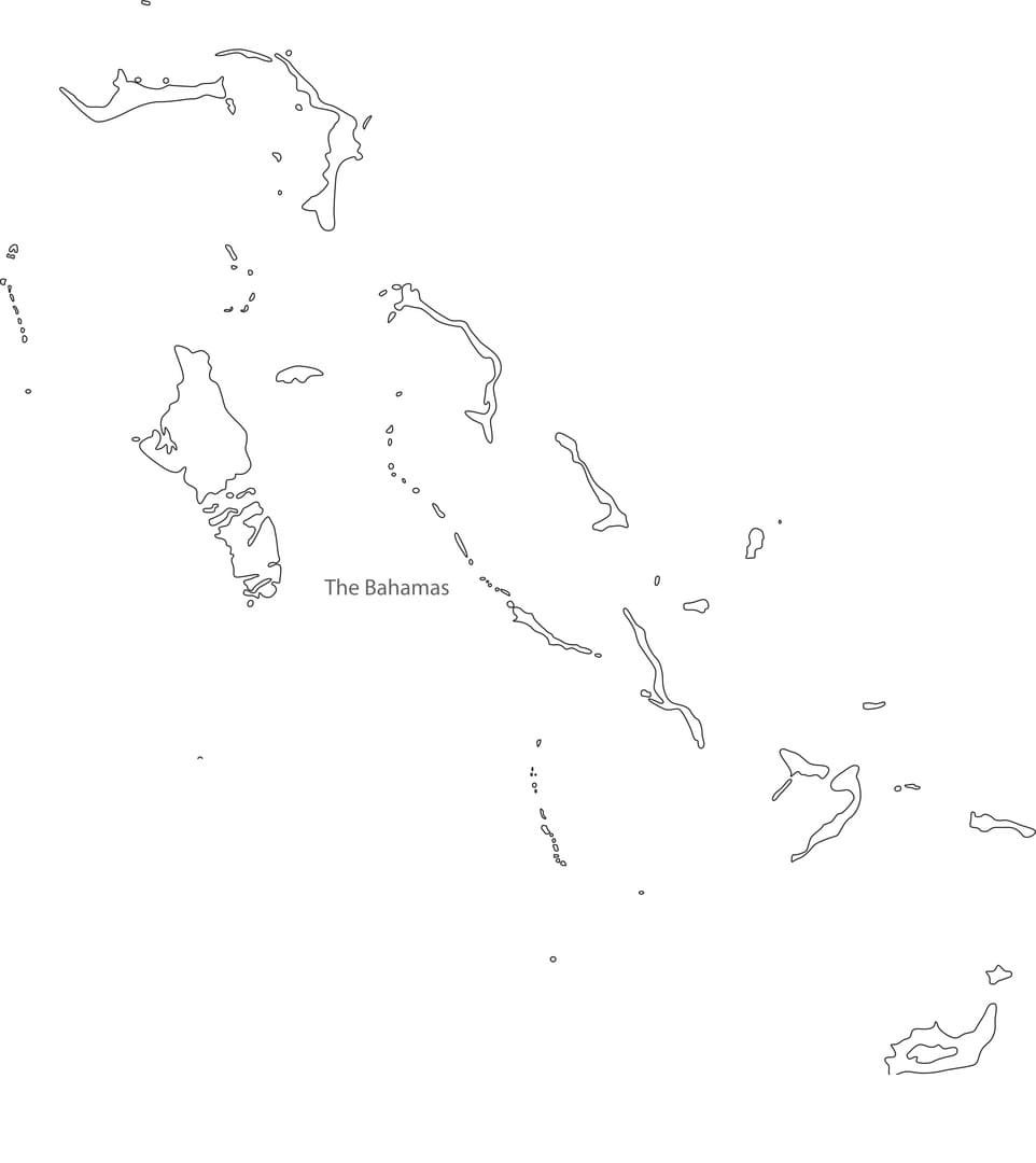 Printable Bahamas On A Map