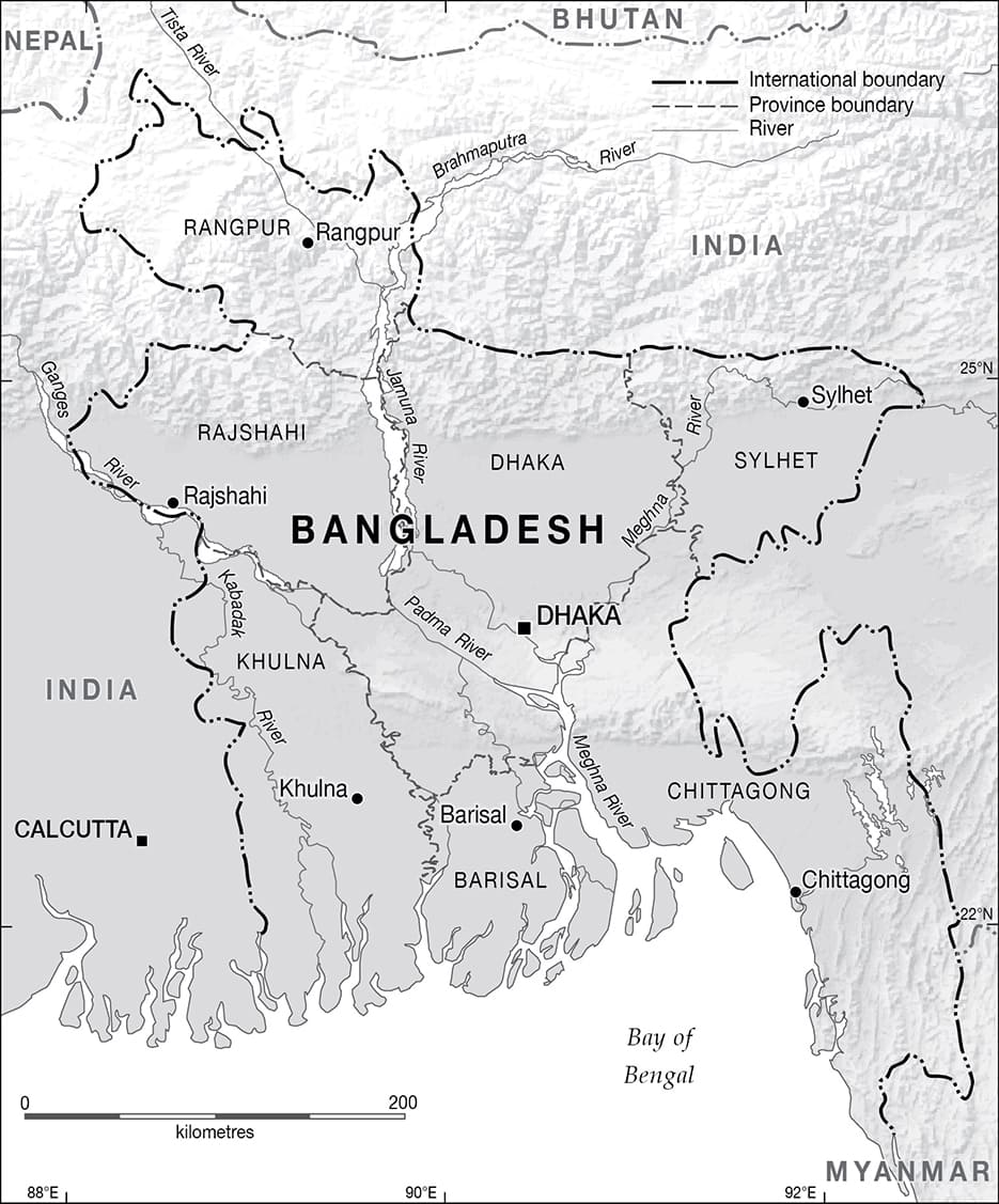 Printable Bangladesh Location On Map