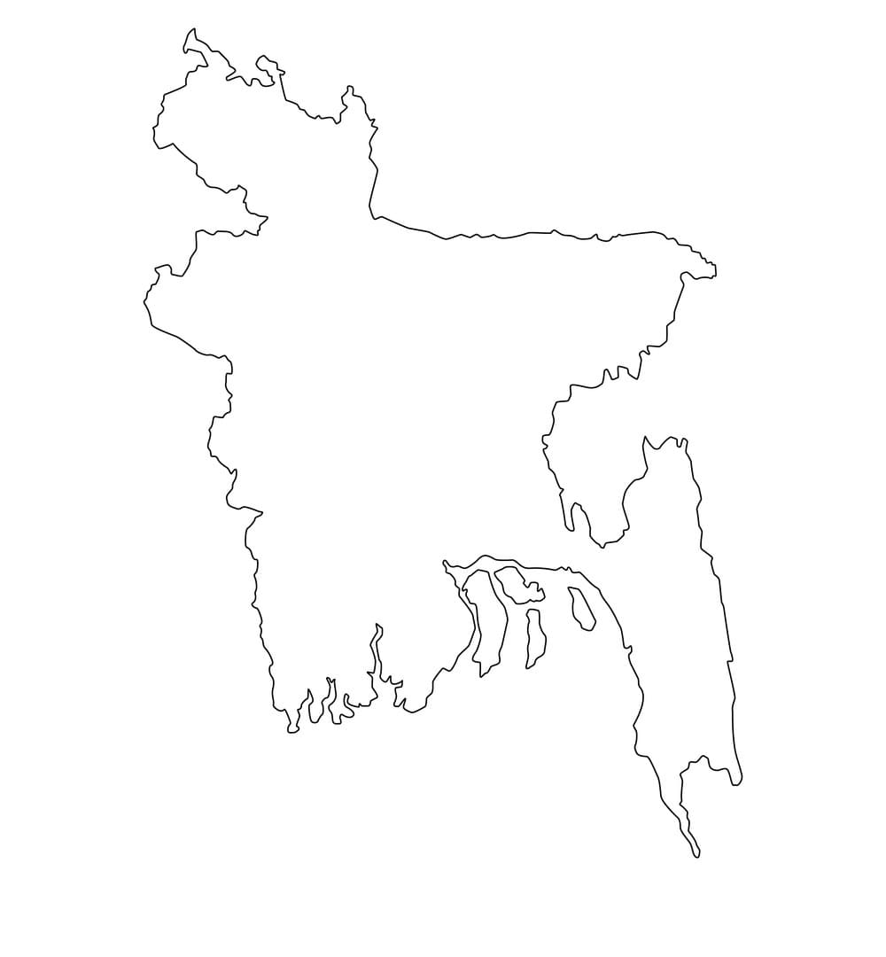 Printable Bangladesh Map