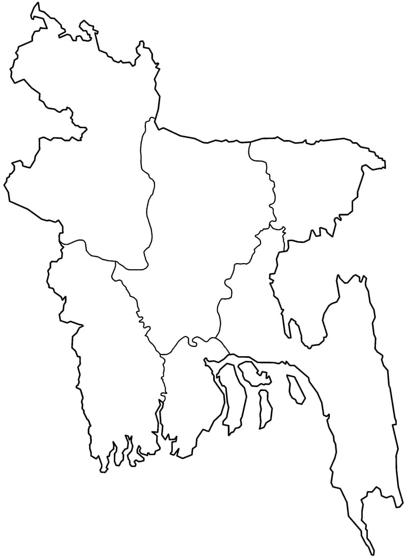 Printable Bangladesh On A Map