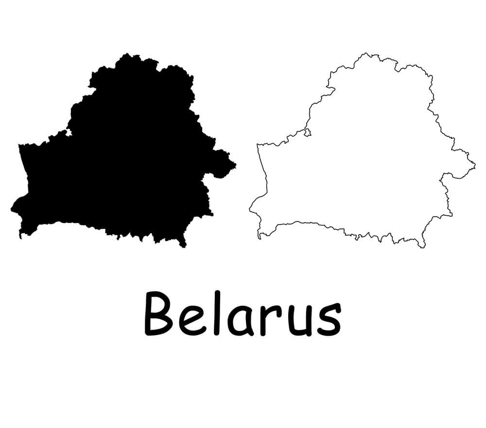 Printable Belarus Map 2