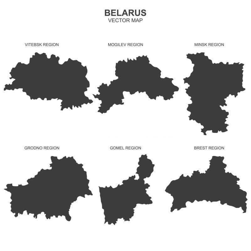 Printable Belarus Map Political