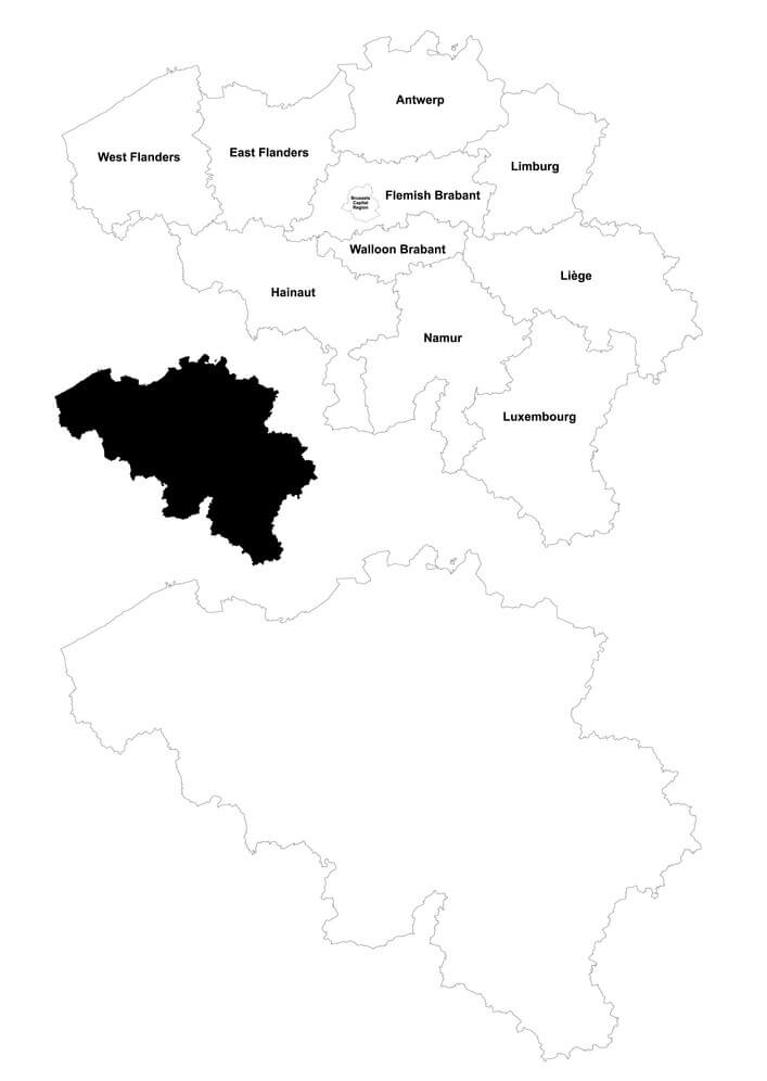 Printable Belgium Ethnic Map