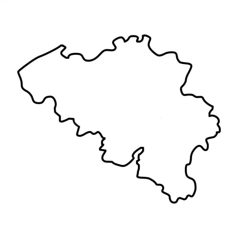 Printable Belgium In Map