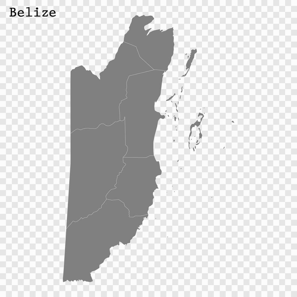 Printable Belize Map Outline