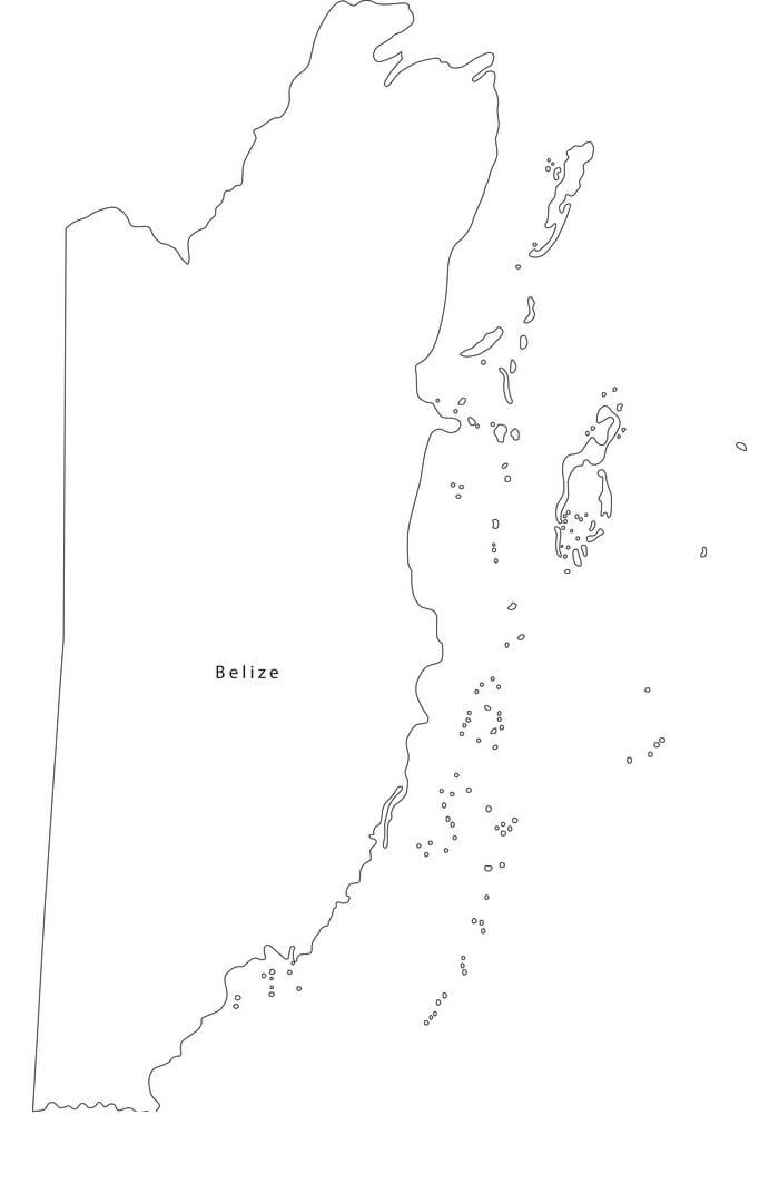 Printable Belize On Map