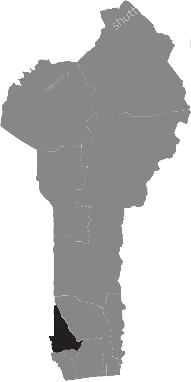 Printable Benin Map Location