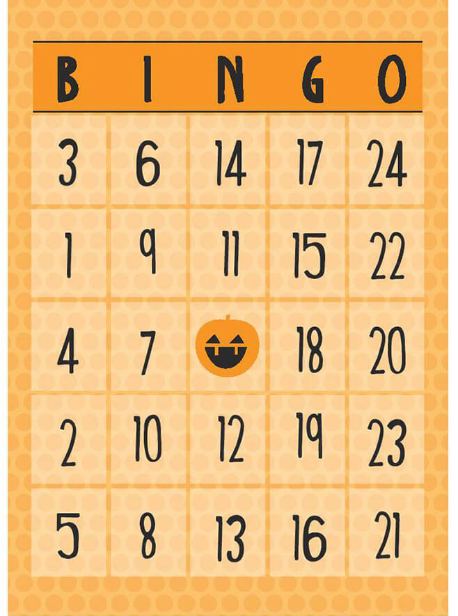 Printable Bingo Card - Sheet 6