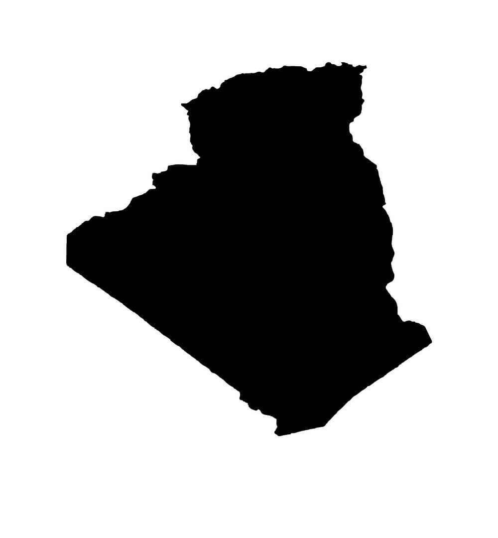Printable Blank Map Of Algeria