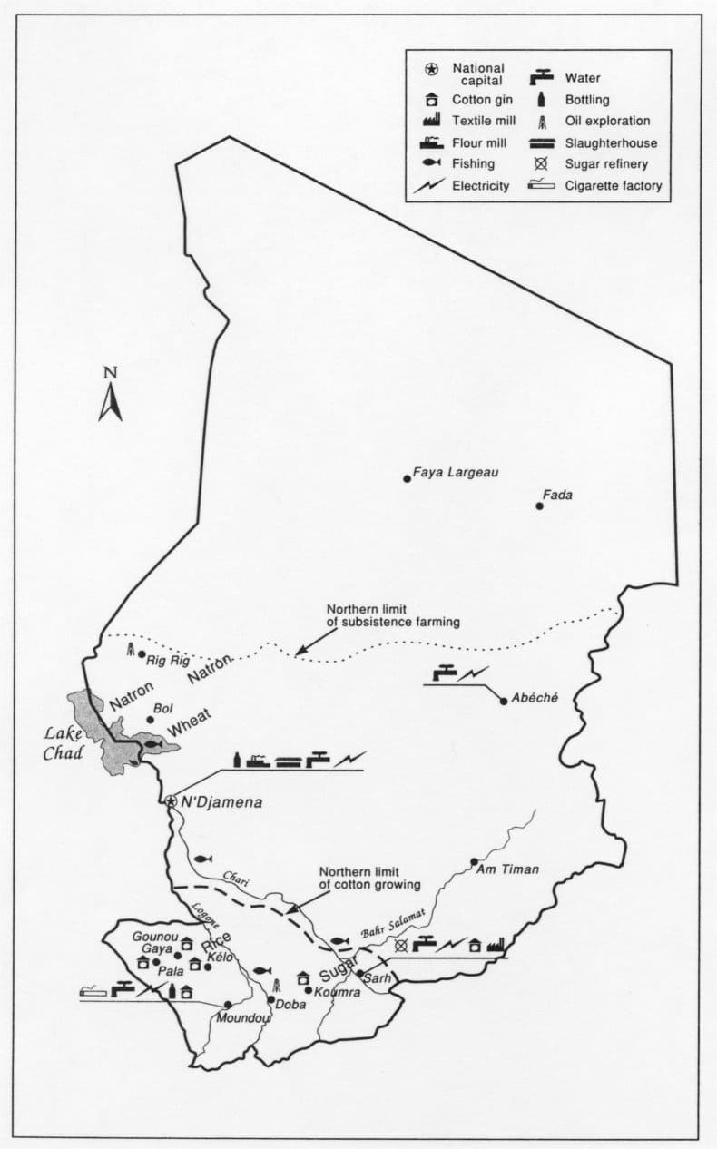 Printable Blank Map Of Chad
