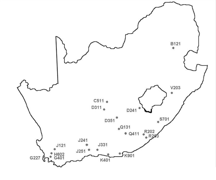 Printable Blank Map Of South Africa