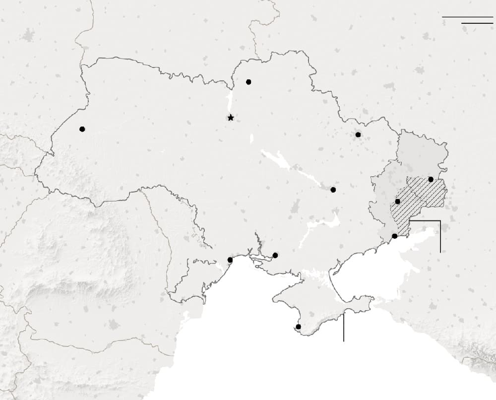 Printable Blank Map Of Ukraine