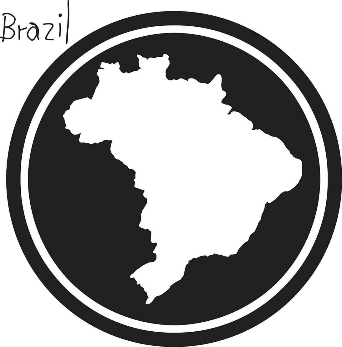 Printable Brazil Map 2