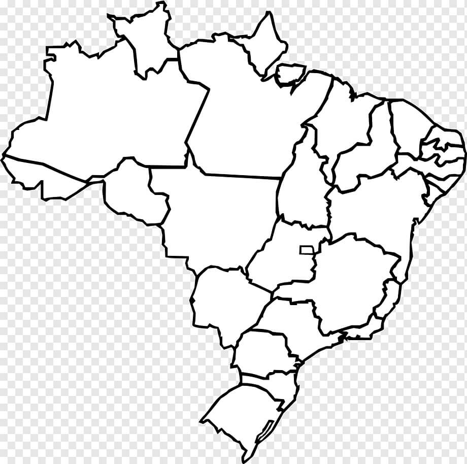 Printable Brazil Map Outline