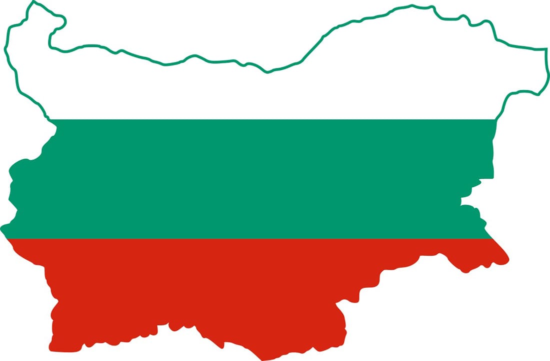Printable Bulgaria Flag Map