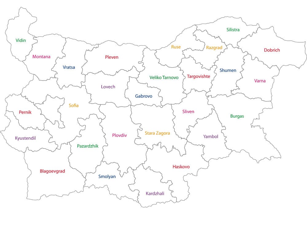 Printable Bulgaria Map Outline