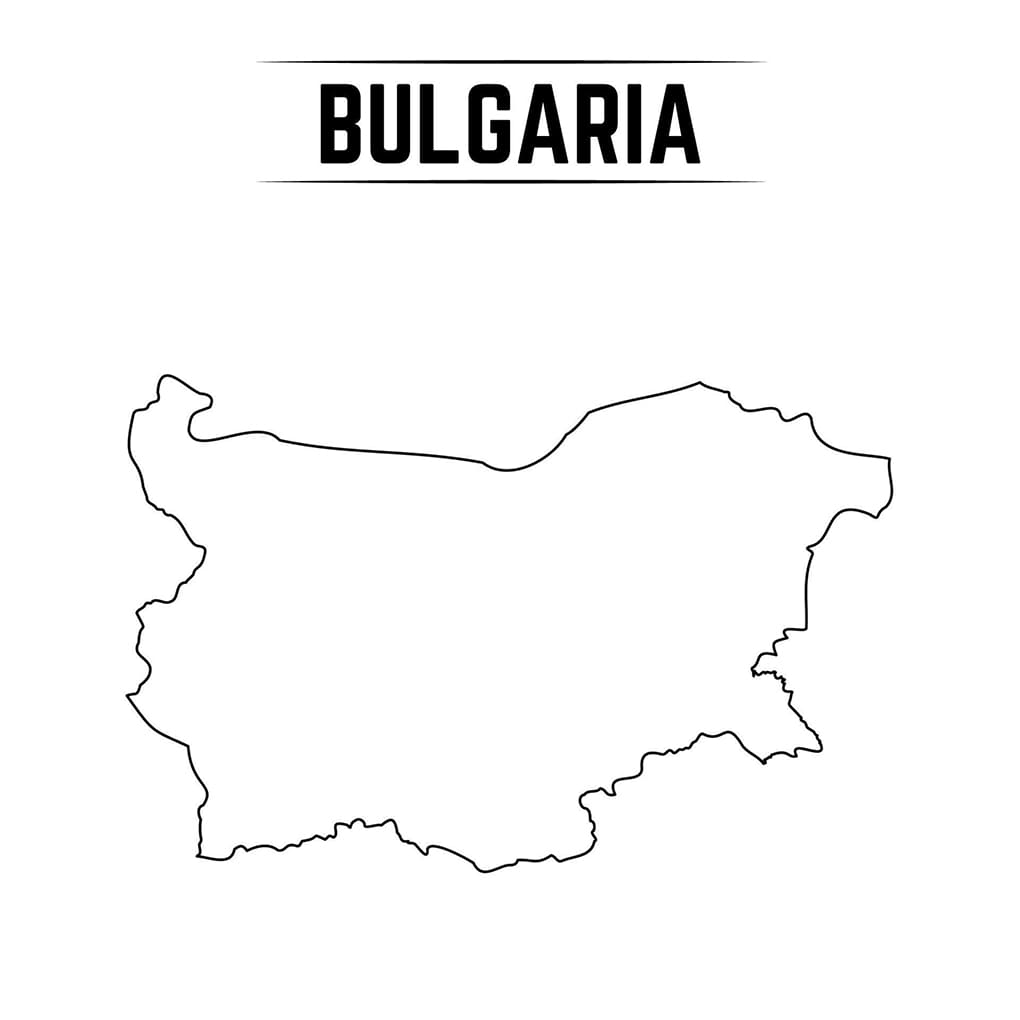 Printable Bulgaria Map