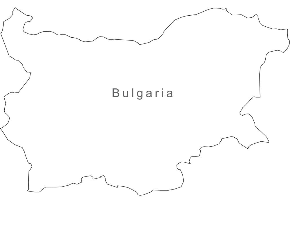 Printable Bulgaria On Map