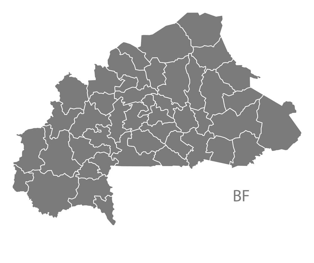 Printable Burkina Faso Map Provinces