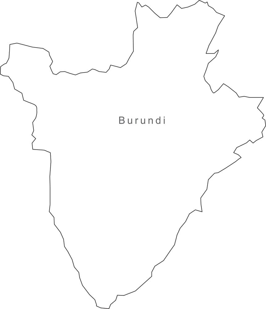 Printable Burundi Map
