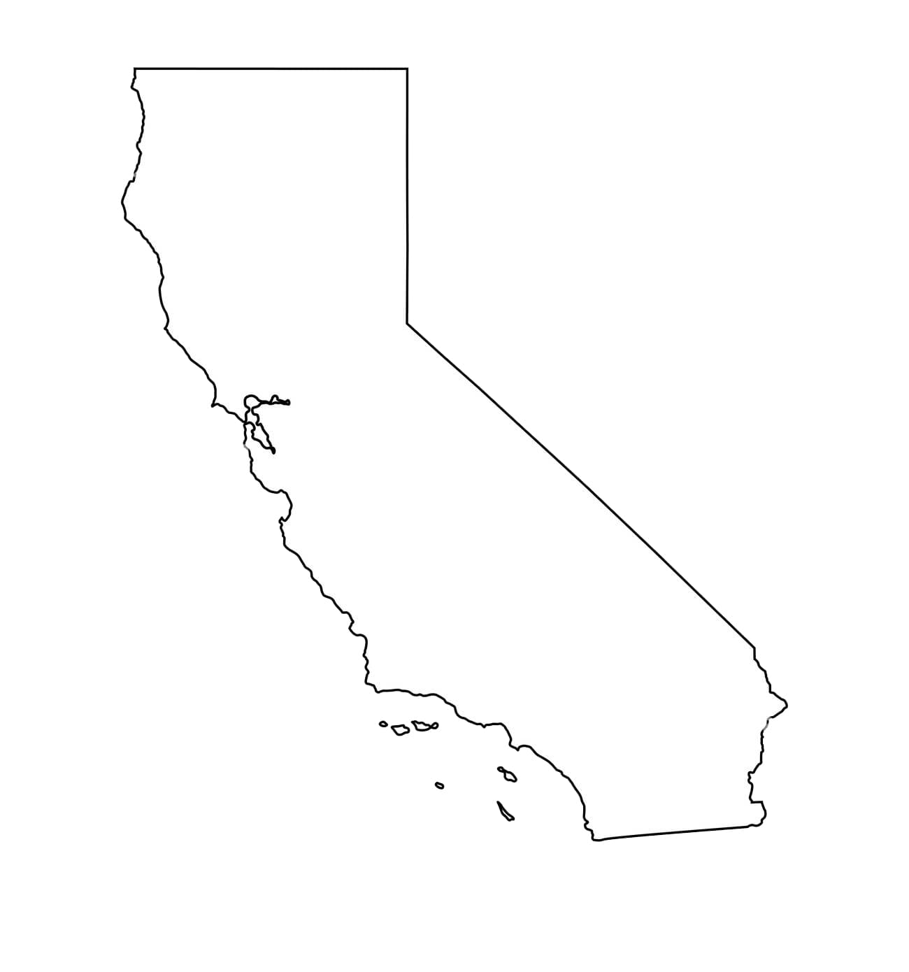 Printable California On Map