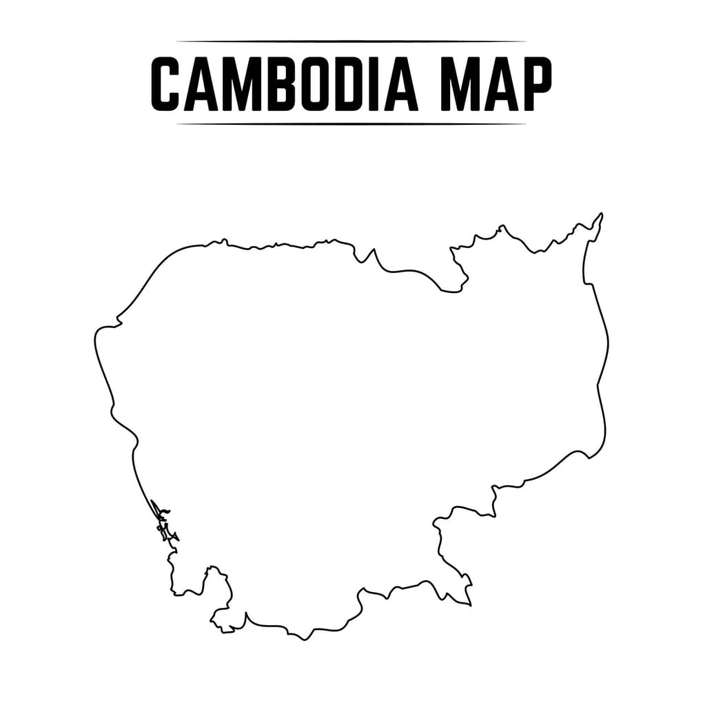 Printable Cambodia Map