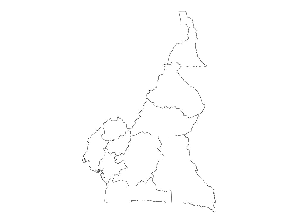 Printable Cameroon Map Of Provinces