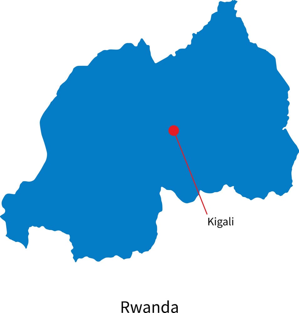 Printable Capital Of Rwanda Map
