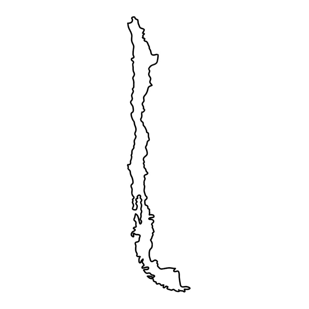 Printable Chile Map Blank