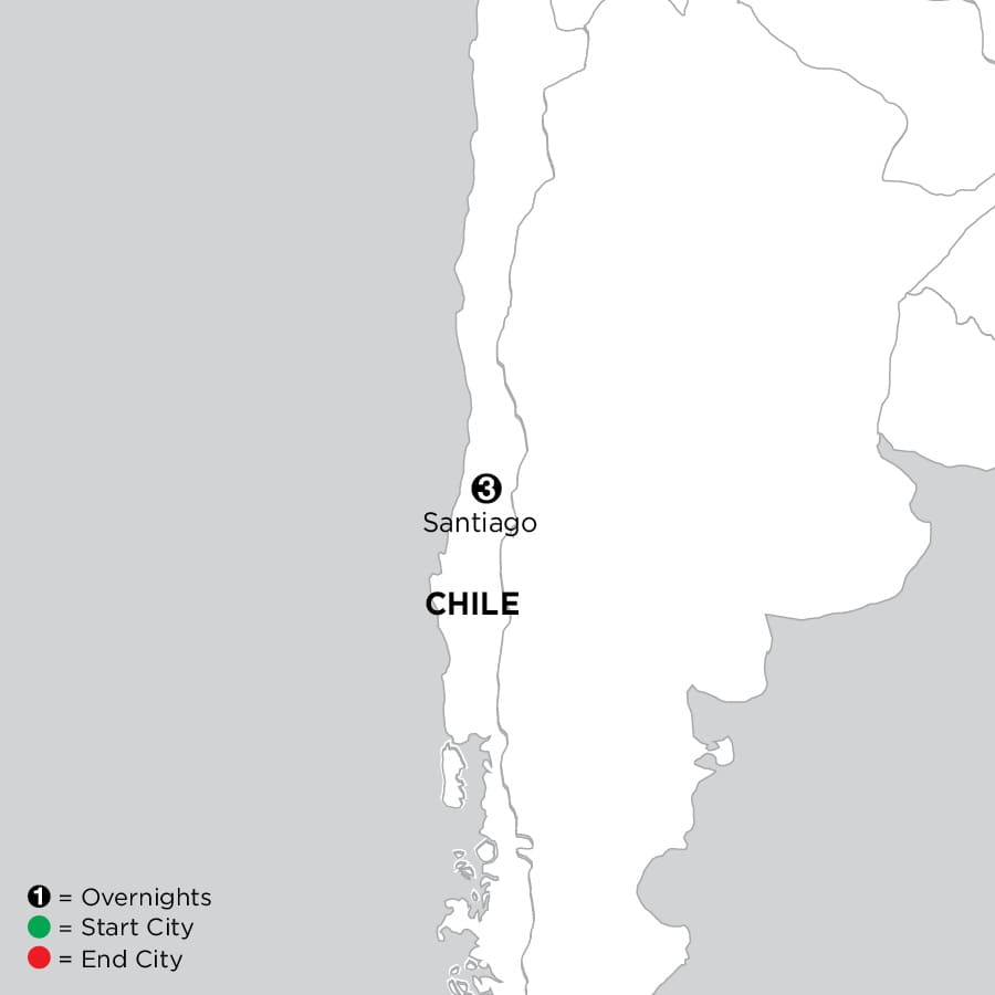 Printable Chile Map Capital