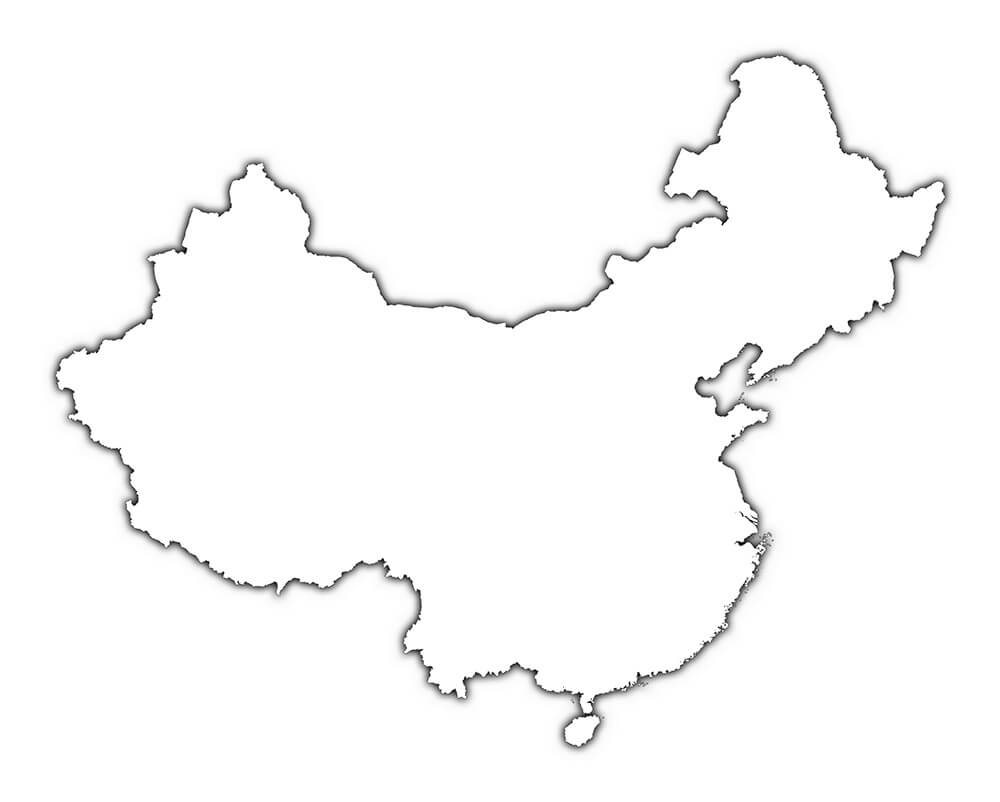 Printable China Map Outline 1