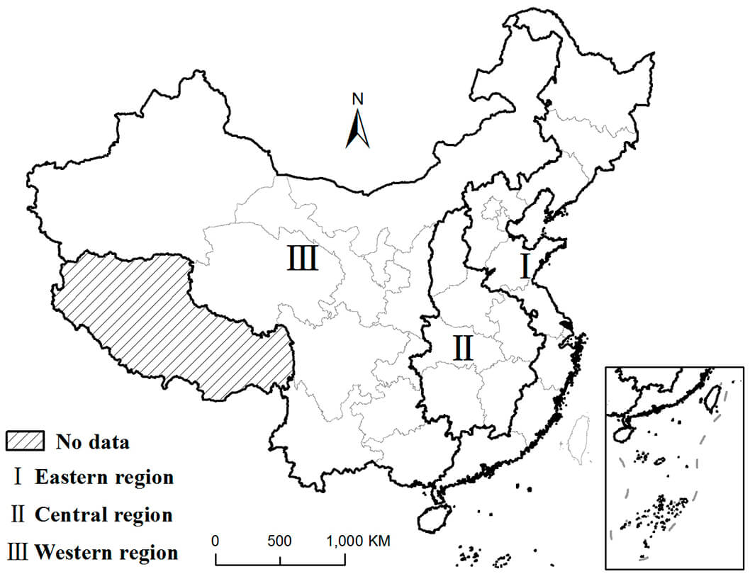 Printable China Map Regions