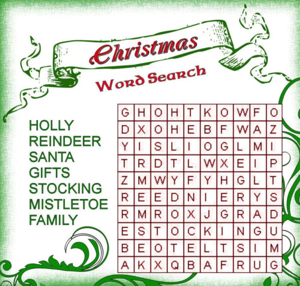 Printable Christmas Word Search - Sheet 18