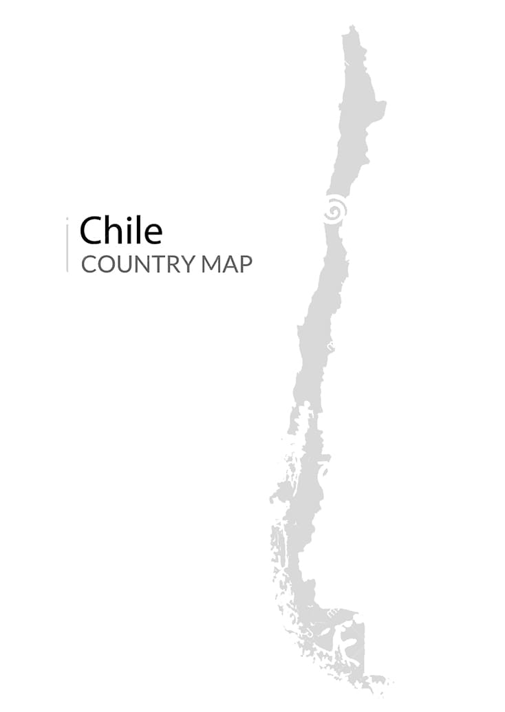 Printable Country Of Chile Map