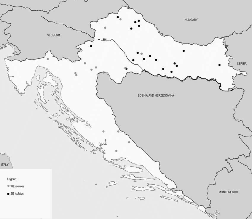 Printable Croatia Map 2